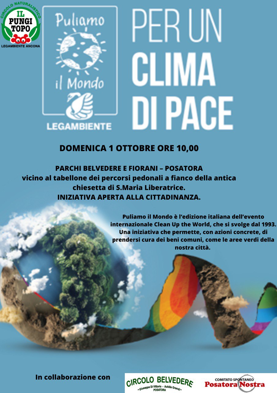 Puliamo il Mondo domenica 1 ottobre Posatora