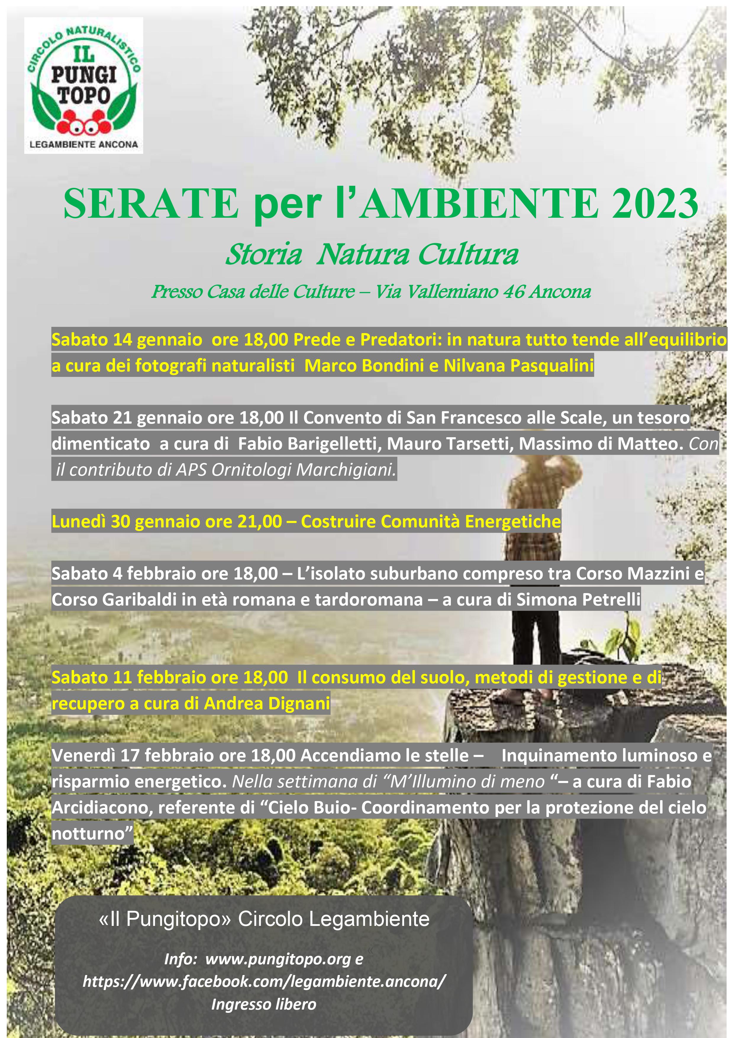 Serate ambiente 2023 Programma generale d