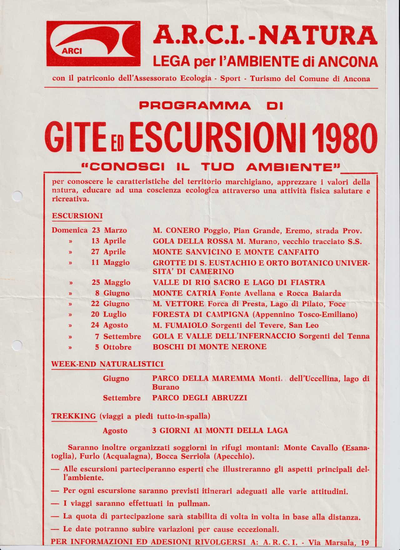 1980 Escursioni r