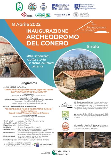 archeodromo parco del conero 8 aprile 2022 inaugurazione