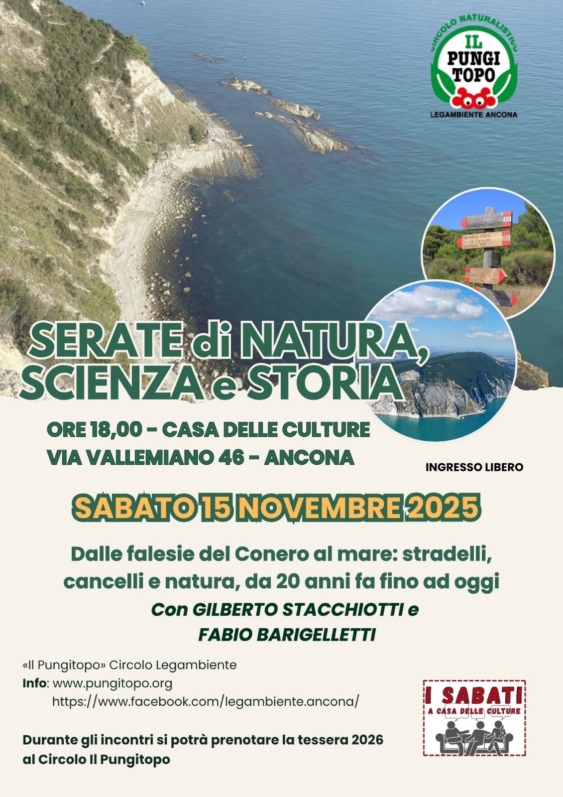 15 novembre 2025 Stradelli e sentieri Conero Fabio Barigelletti e Gilberto Stacchiotti