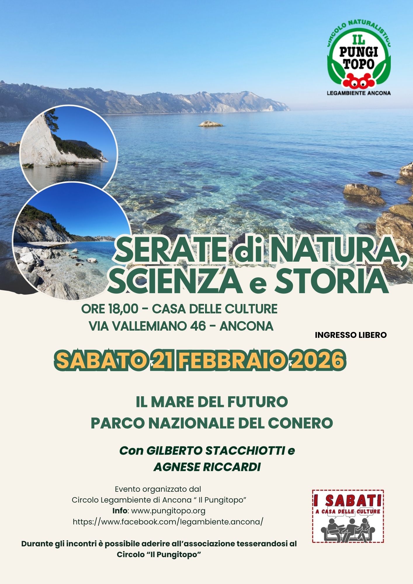 21 febbraio Il mare del futuro Parco Nazionale Conero